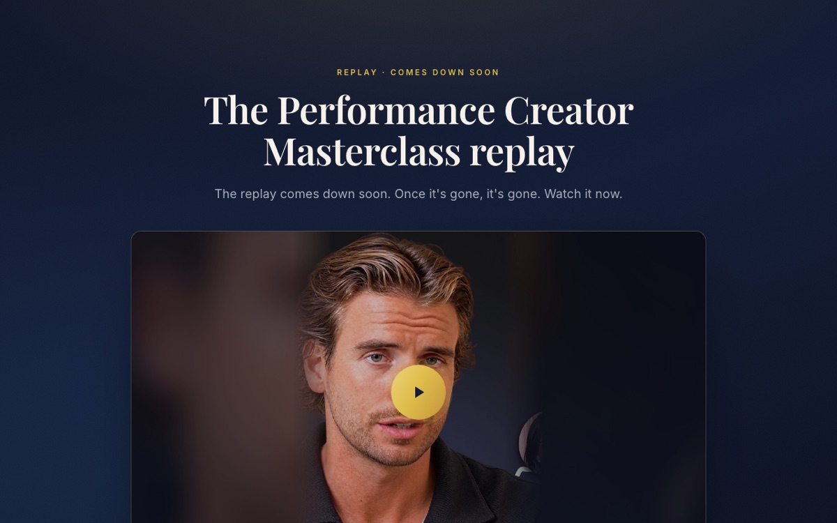 Replay + application preview